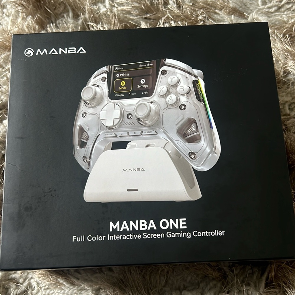 Manba One Built-in Display Wireless Controller for PC/Switch New Open Box